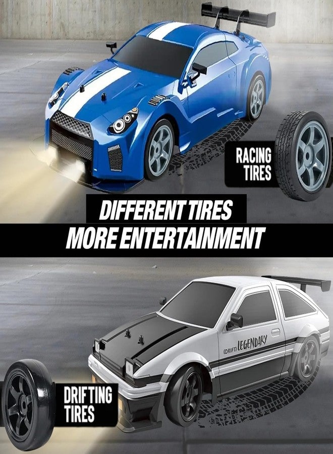 Daji RC Drift Car 1/16 Scale 2.4GHz 4WD Remote Control Sport Racing On-Road Vehicle with LED Light, Batteries and Drift Tires - Image 5